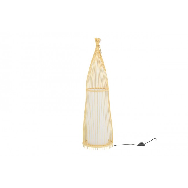 Φωτιστικό δαπέδου "FLORANCE" από μπαμπού σε χρώμα φυσικό Φ28x100