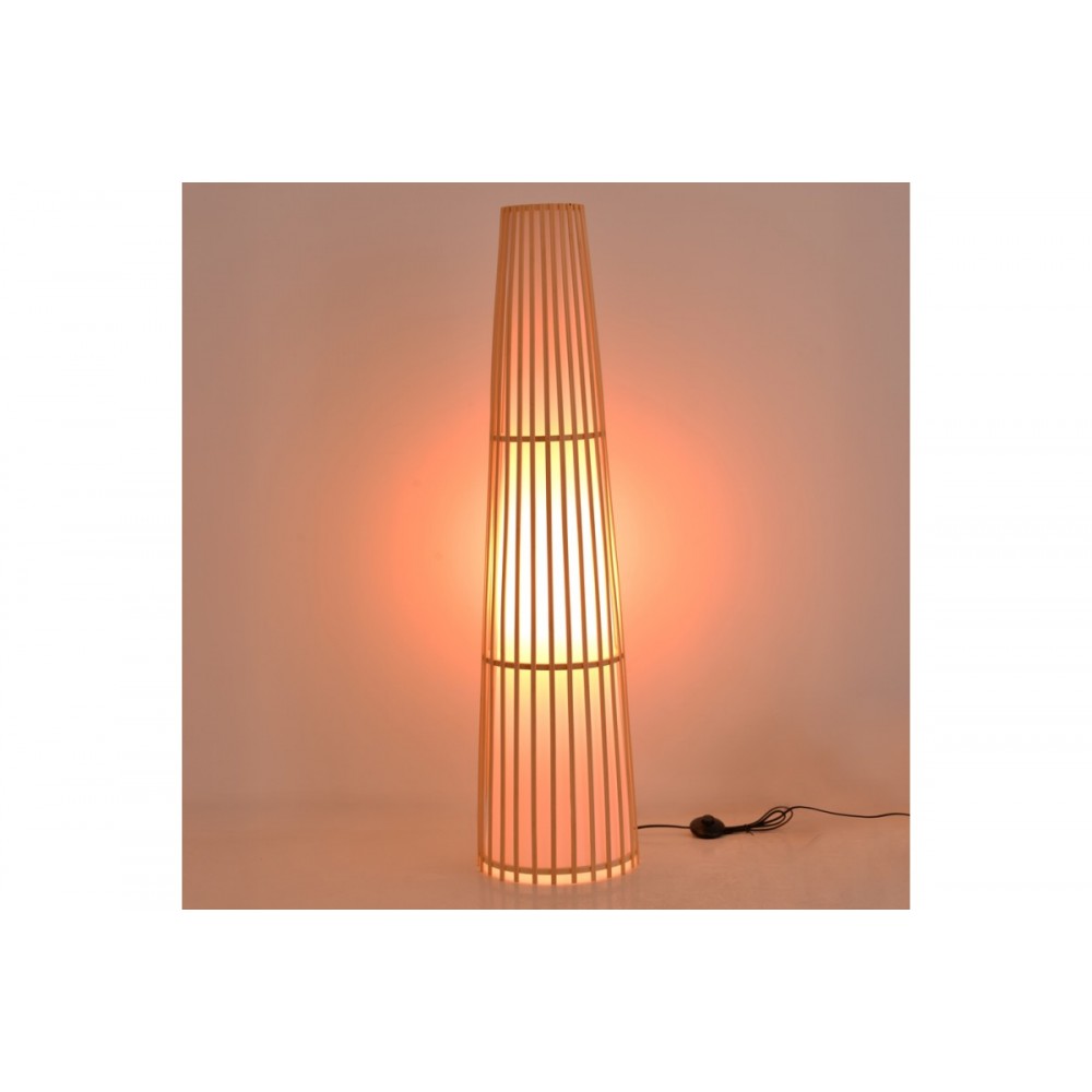 Φωτιστικό δαπέδου "NANTO" από μπαμπού σε χρώμα φυσικό Φ29x120