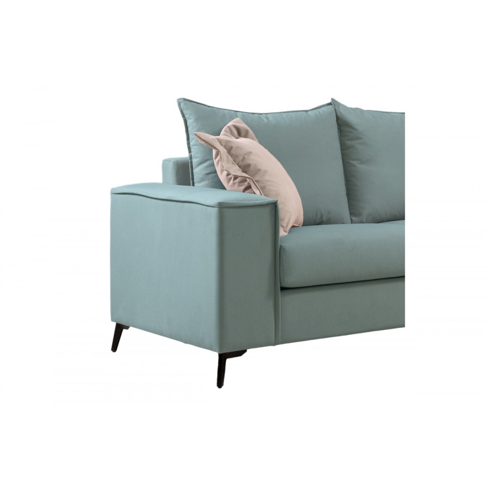 Σετ σαλονιού 2τμχ "VERONA" από ύφασμα σε χρώμα μέντα 225x93x100