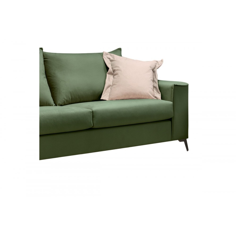 Σετ σαλονιού 2τμχ "VERONA" από ύφασμα σε χρώμα κυπαρισσί 225x93x100