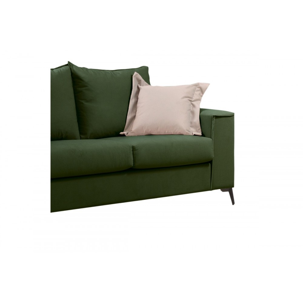 Σετ σαλονιού 2τμχ "VERONA" από ύφασμα σε χρώμα κυπαρισσί 225x93x100