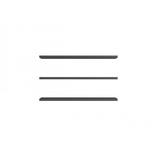 Ράφια τοίχου "DIVAR" σε χρώμα γκρι 60x14.5x1.8