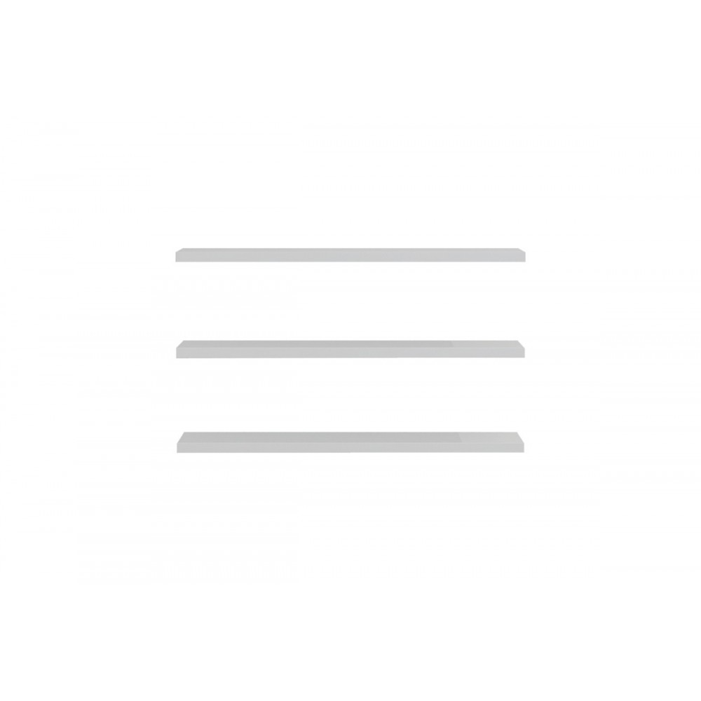 Ράφια τοίχου "DIVAR" σε χρώμα λευκό 60x14.5x1.8