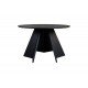 Τραπέζι "BIBBLE" από mdf σε χρώμα μαύρο Φ120x76