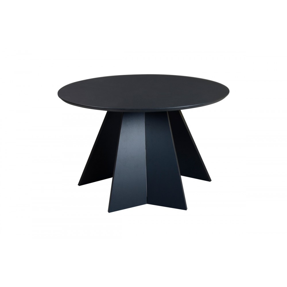 Τραπέζι "BIBBLE" από mdf σε χρώμα μαύρο Φ120x76