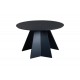 Τραπέζι "BIBBLE" από mdf σε χρώμα μαύρο Φ120x76
