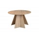 Τραπέζι "BIBBLE" από mdf σε χρώμα φυσικό Φ120x76