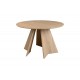 Τραπέζι "BIBBLE" από mdf σε χρώμα φυσικό Φ120x76