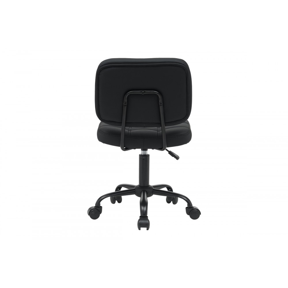 Καρέκλα γραφείου "SEDIA" από pu σε χρώμα μαύρο 50x50x75-85