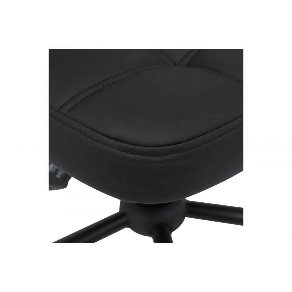 Καρέκλα γραφείου "SEDIA" από pu σε χρώμα μαύρο 50x50x75-85