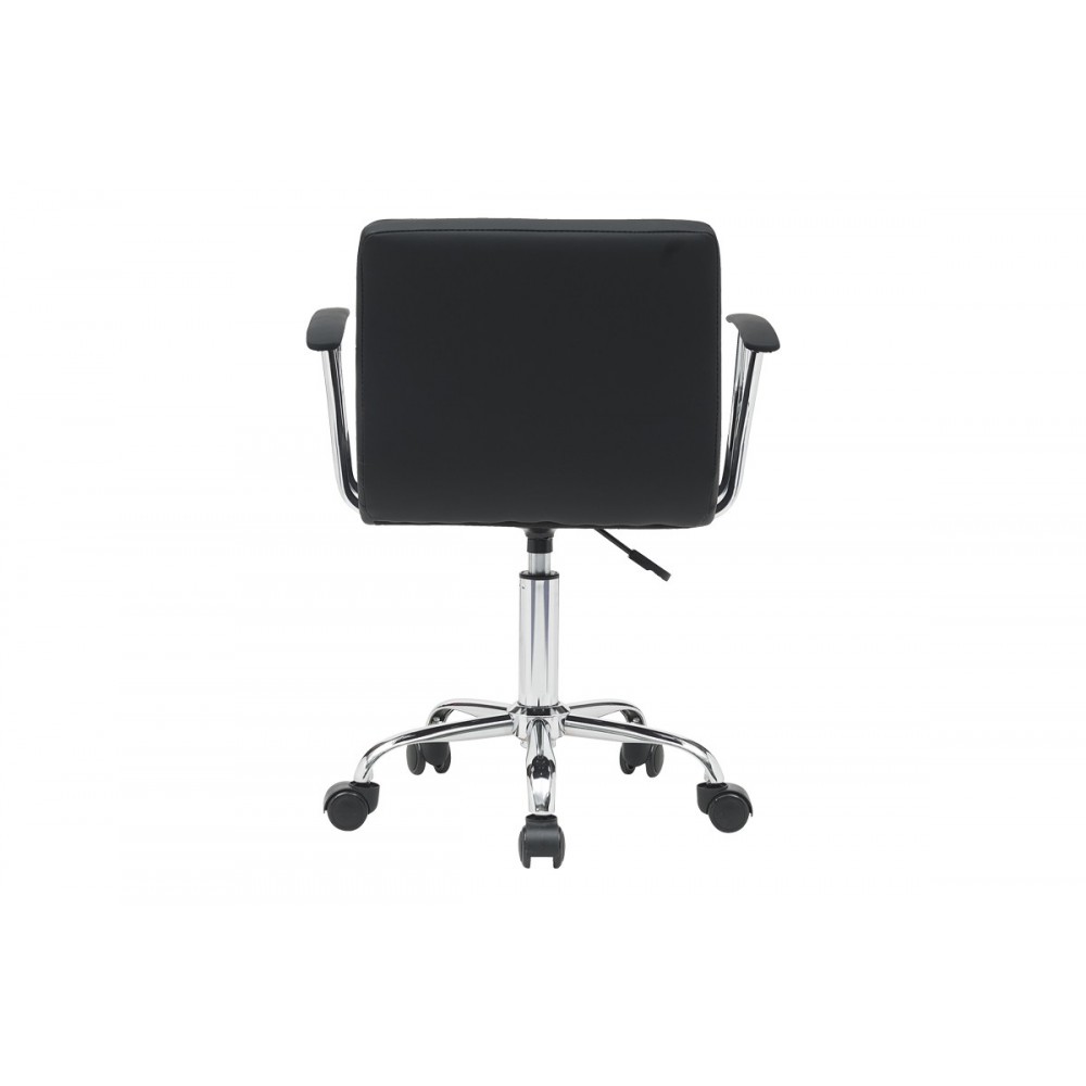 Πολυθρόνα γραφείου "BULECO" από pu σε χρώμα μαύρο 56x46x74-86