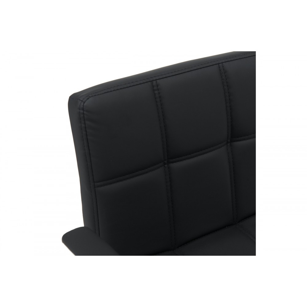 Πολυθρόνα γραφείου "BULECO" από pu σε χρώμα μαύρο 56x46x74-86