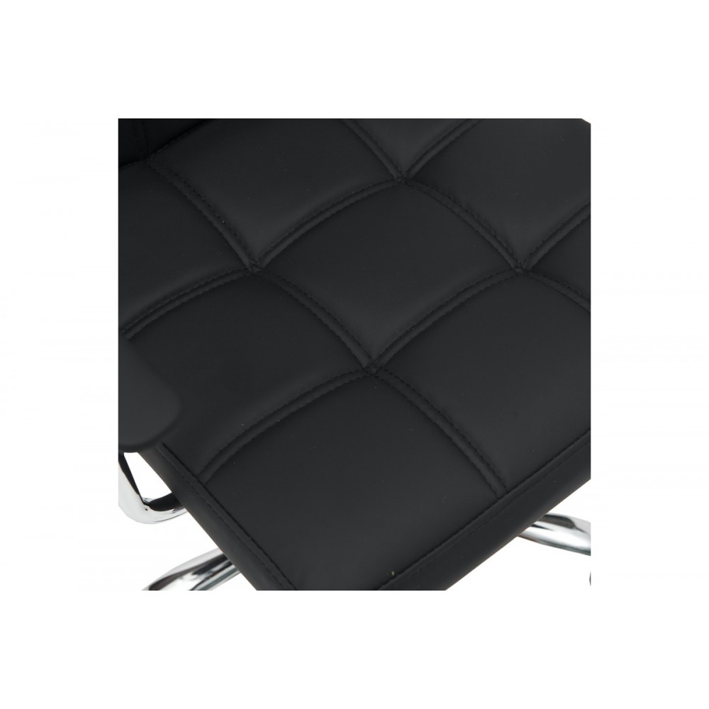 Πολυθρόνα γραφείου "BULECO" από pu σε χρώμα μαύρο 56x46x74-86