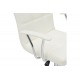 Πολυθρόνα γραφείου "BULECO" από pu σε χρώμα λευκό 56x46x74-86