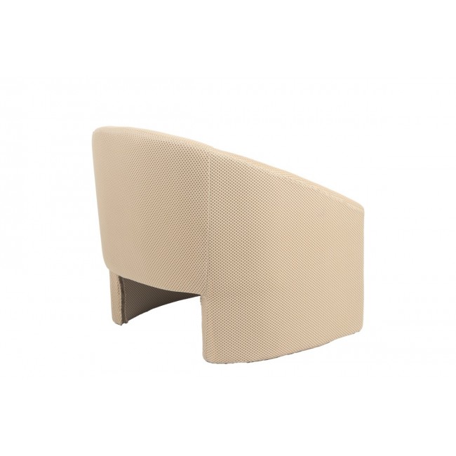 Πολυθρόνα "MORDAK" από ύφασμα σε χρώμα μπεζ 82x72x74