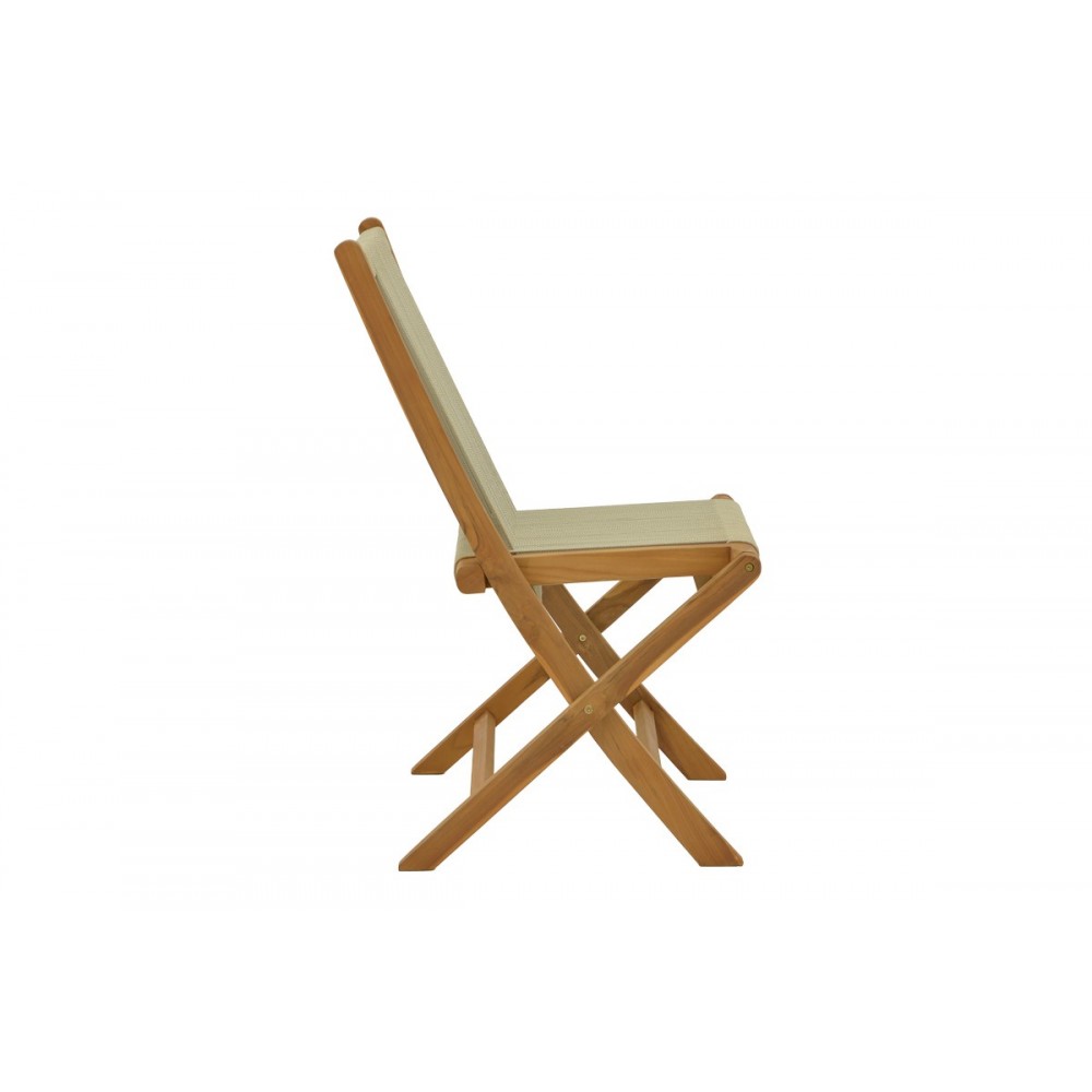 Τραπεζαρία 7τμχ "BANOU-PINO" από ξύλο/σχοινί σε χρώμα φυσικό 180/240x100x75