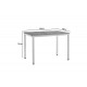 Τραπέζι "WITTE" από mdf/μέταλλο σε χρώμα σονόμα/λευκό 110x70x76