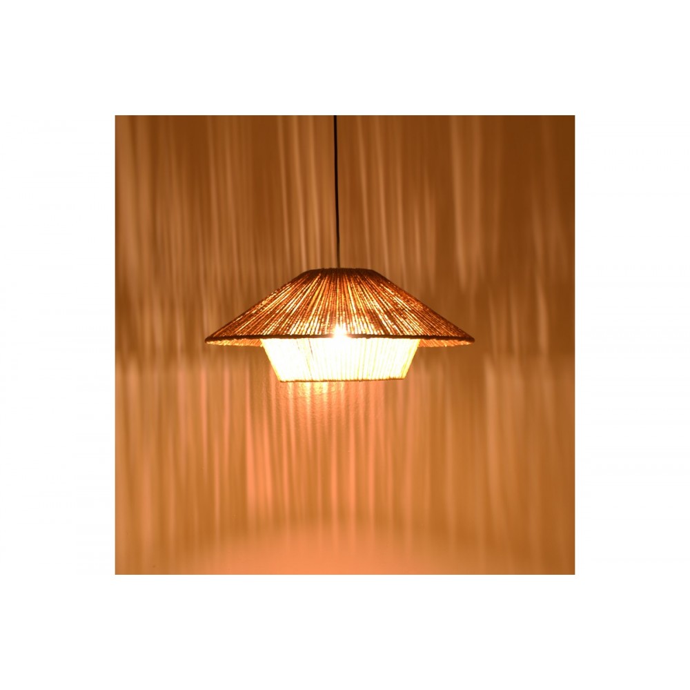 Φωτιστικό οροφής "JARPIE" από rope σε χρώμα φυσικό Φ49.5x20