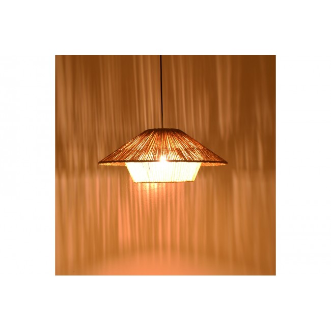 Φωτιστικό οροφής "JARPIE" από rope σε χρώμα φυσικό Φ49.5x20