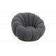 Πολυθρόνα περιστρεφόμενη "NESTER" από μπουκλέ ύφασμα σε χρώμα γκρι 98x97x69