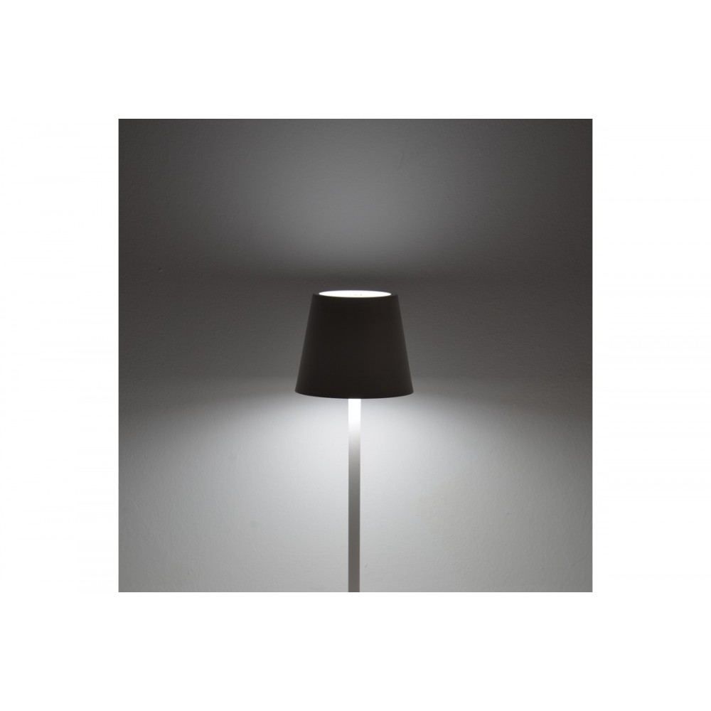 Επιτραπέζιο φωτιστικό αφής "BRAVE I" LED από μέταλλο σε χρώμα λευκό Φ11.5x37