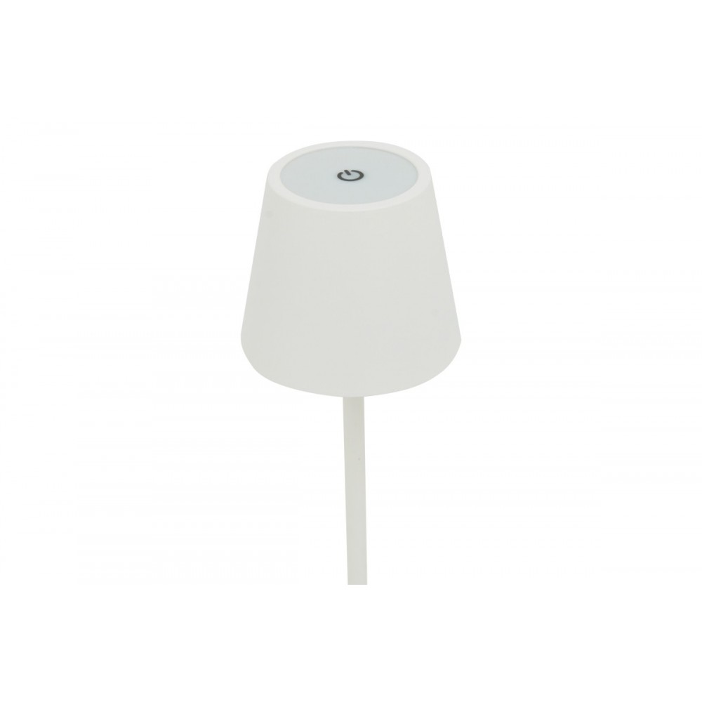 Επιτραπέζιο φωτιστικό αφής "BRAVE I" LED από μέταλλο σε χρώμα λευκό Φ11.5x37