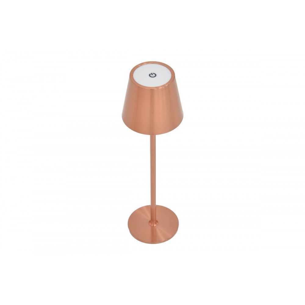 Επιτραπέζιο φωτιστικό αφής "BRAVE I" LED από μέταλλο σε χρώμα μπρονζέ Φ11.5x37