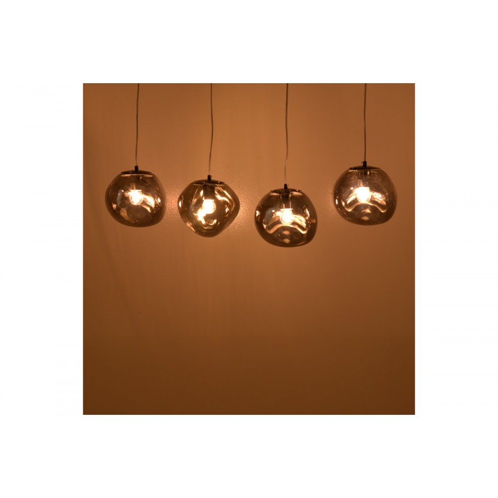 Φωτιστικό πολύφωτο "VIDRO" σε χρώμα χρυσό 60x15x80