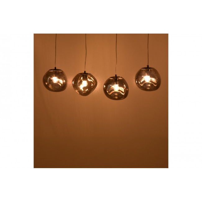 Φωτιστικό πολύφωτο "VIDRO" σε χρώμα χρυσό 60x15x80