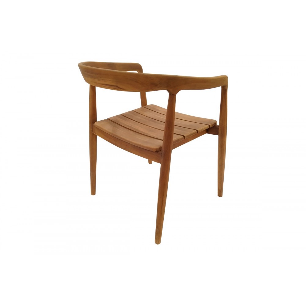 Τραπεζαρία 7τμχ "NOODY-WOOLY" από ξύλο σε χρώμα φυσικό 220x90x75