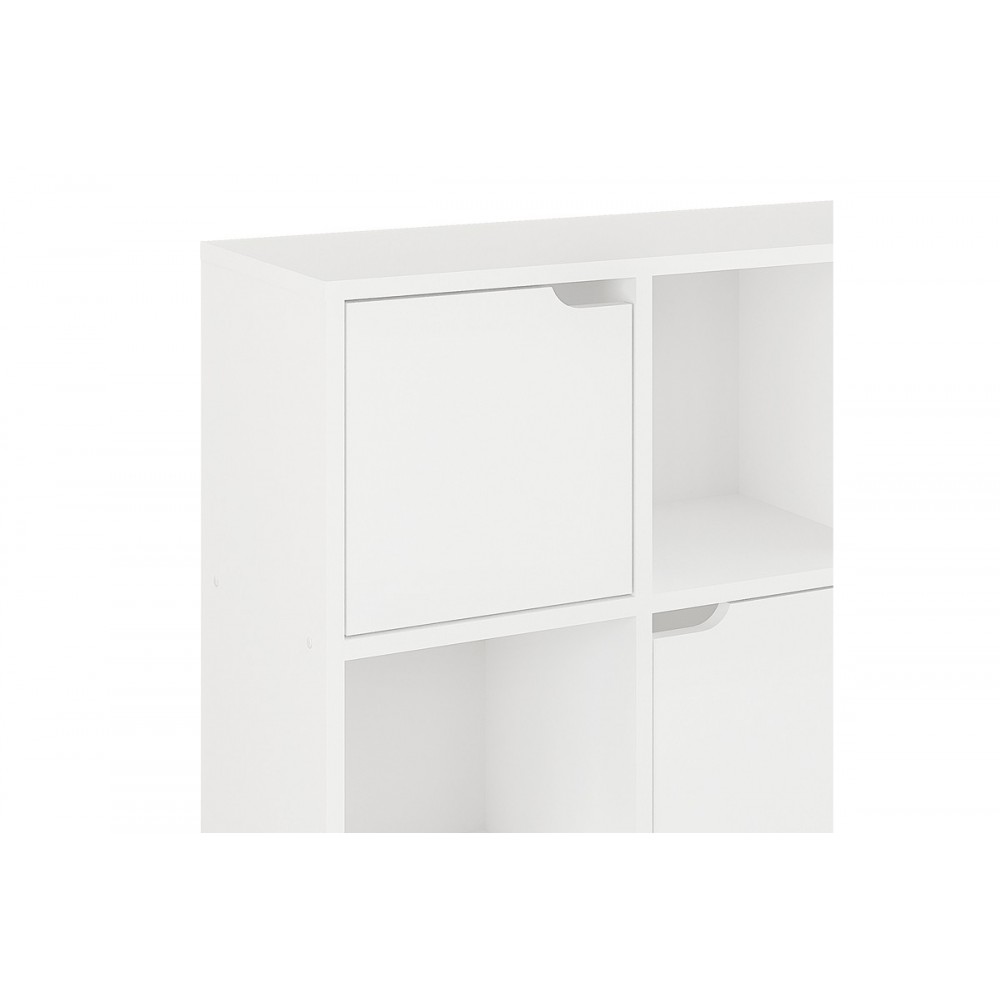 Βιβλιοθήκη "BOOKEL" σε χρώμα λευκό 88.5x27.5x89.3