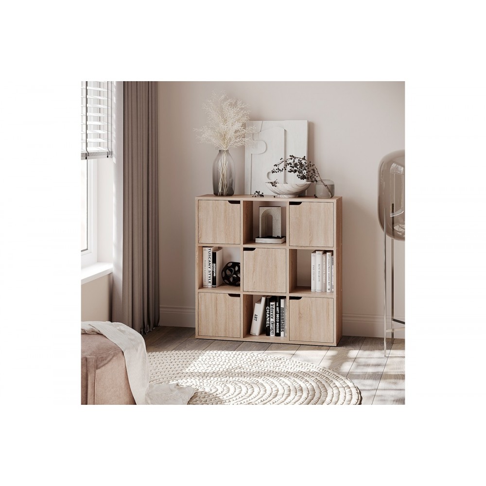 Βιβλιοθήκη "BOOKEL" σε χρώμα σονόμα 88.5x27.5x89.3