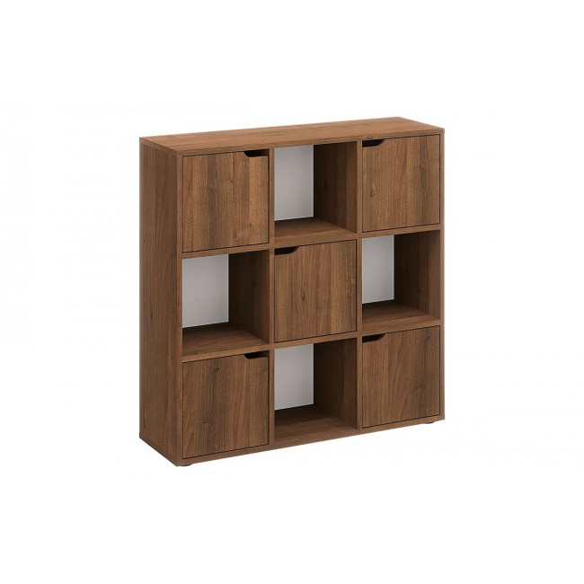 Βιβλιοθήκη "BOOKEL" σε χρώμα καρυδί 88.5x27.5x89.3