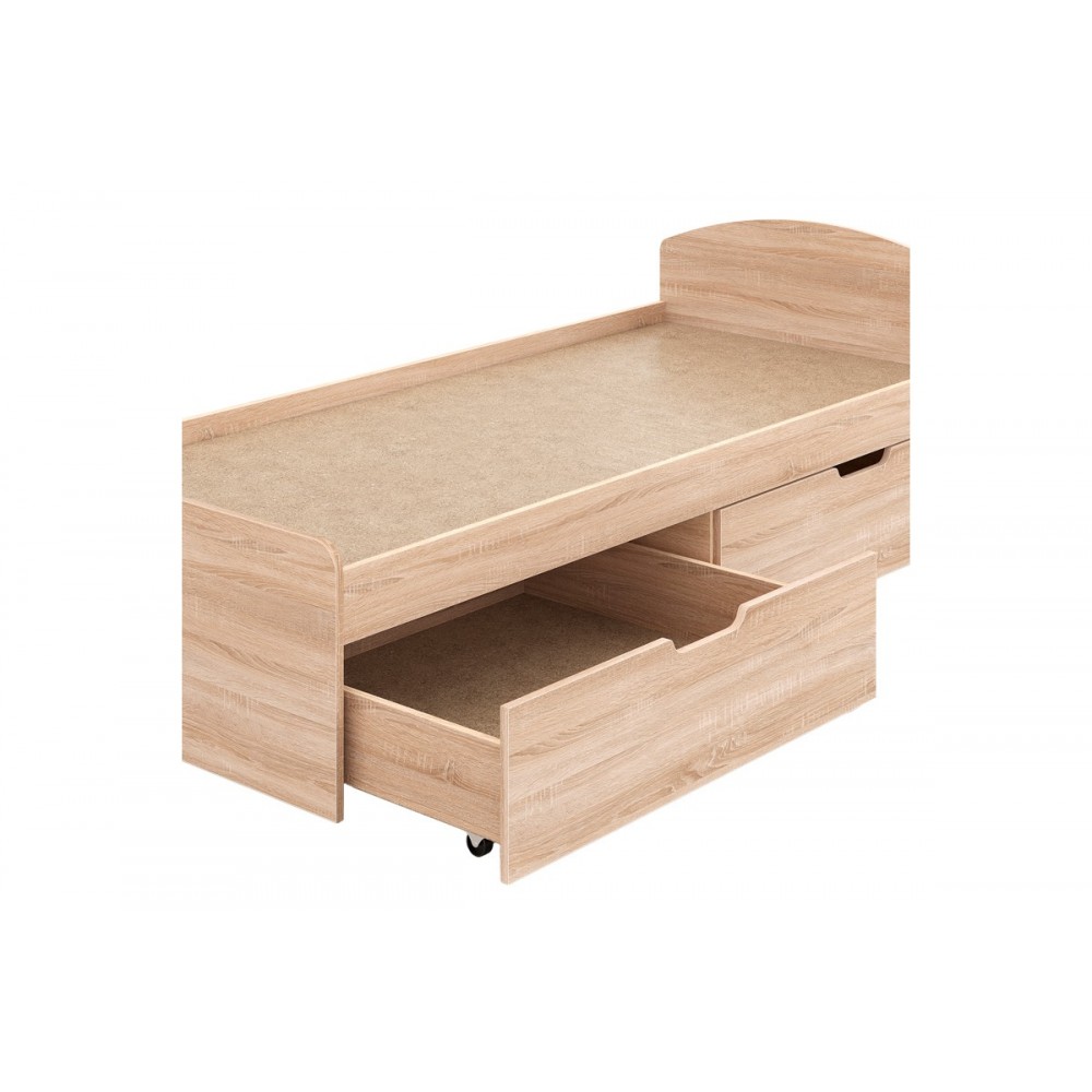 Κρεβάτι "REGAN" σε χρώμα οακ 210x94.5x40