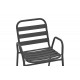 Πολυθρόνα "SUSSIE" από μέταλλο/αλουμίνιο σε χρώμα ανθρακί 45x62x76
