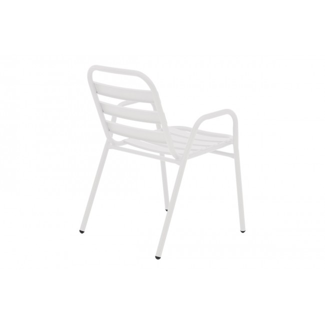 Πολυθρόνα "SUSSIE" από μέταλλο/αλουμίνιο σε χρώμα λευκό 45x62x76