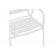 Πολυθρόνα "SUSSIE" από μέταλλο/αλουμίνιο σε χρώμα λευκό 45x62x76