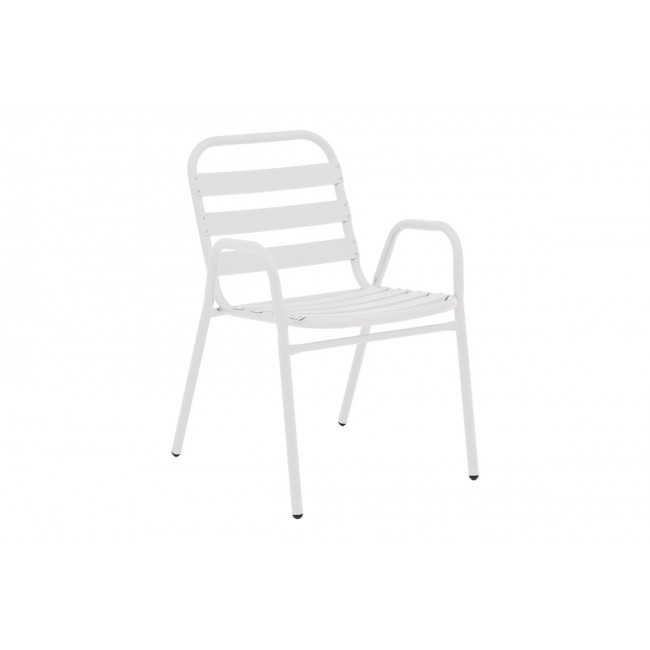 Πολυθρόνα "SUSSIE" από μέταλλο/αλουμίνιο σε χρώμα λευκό 45x62x76
