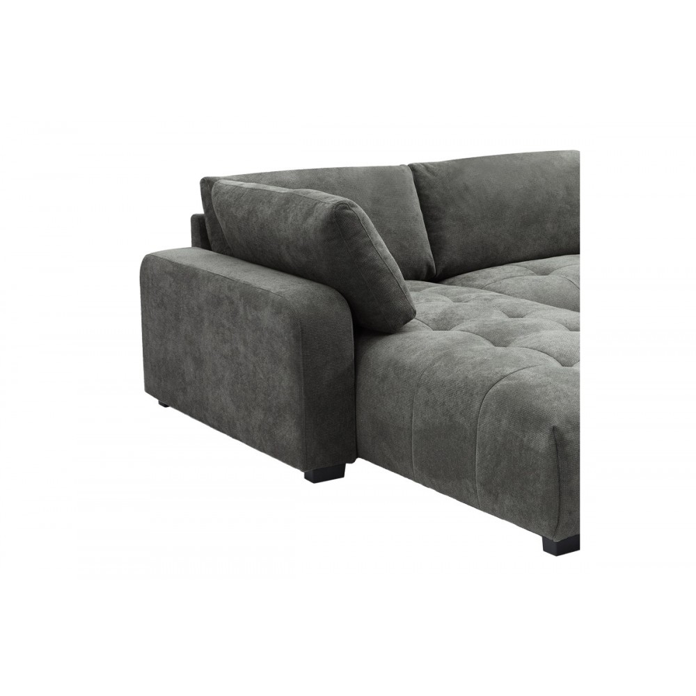 Kαναπές "GIANCO" δεξιά γωνία σε χρώμα γκρι 298x208x85