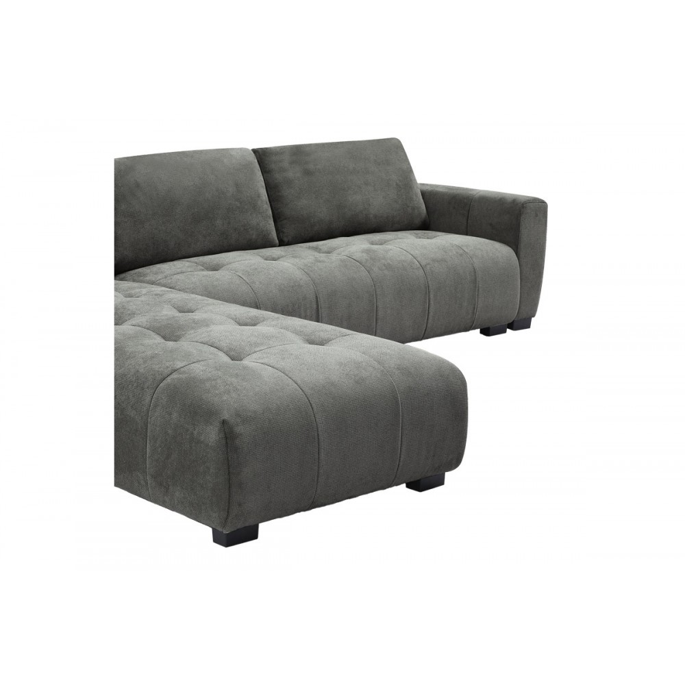 Kαναπές "GIANCO" δεξιά γωνία σε χρώμα γκρι 298x208x85