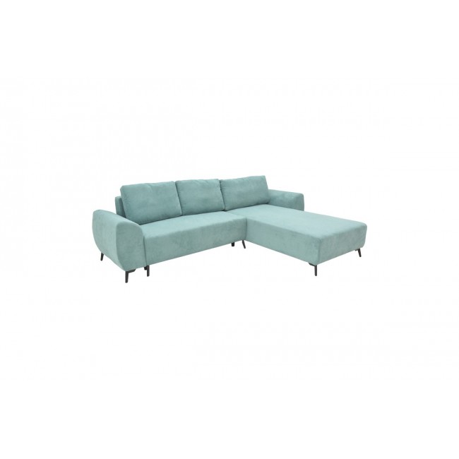 Kαναπές-κρεβάτι τριθέσιος "SETTEE" από ύφασμα σε χρώμα μέντα 286x204x93