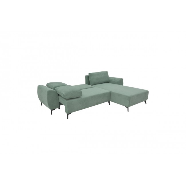 Kαναπές-κρεβάτι τριθέσιος "SETTEE" από ύφασμα σε χρώμα μέντα 286x204x93