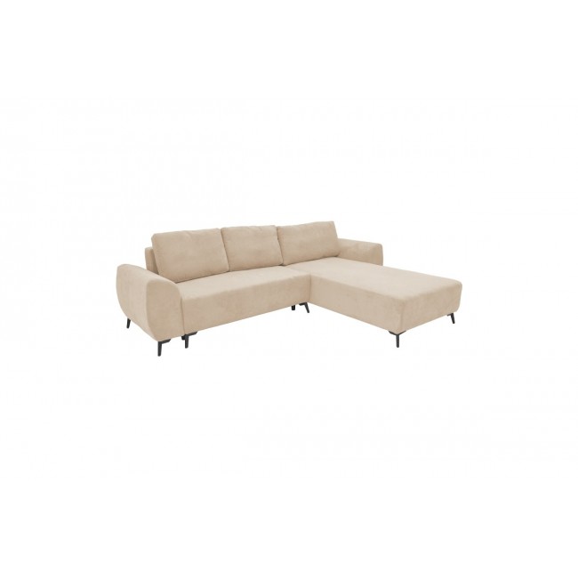 Kαναπές-κρεβάτι τριθέσιος "SETTEE" από ύφασμα σε χρώμα μπεζ 286x204x93