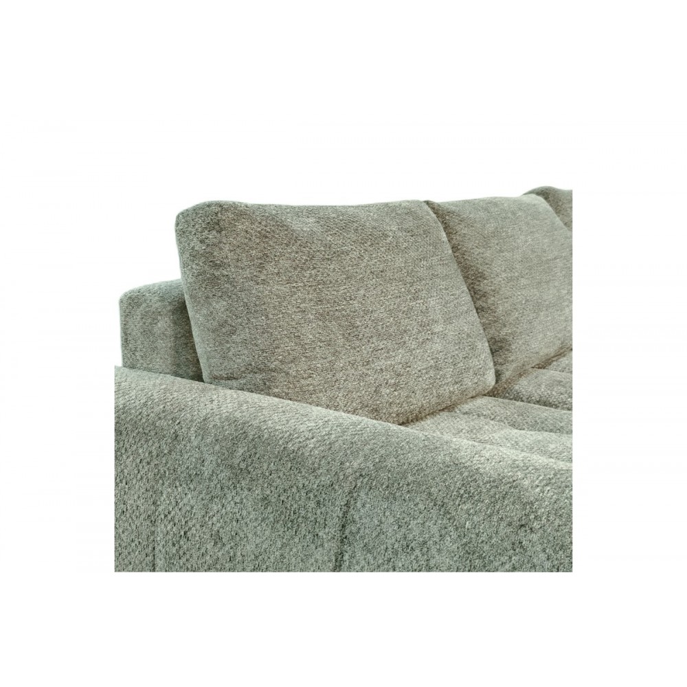 Γωνιακός καναπές-κρεβάτι "VIVAD" δεξιά γωνία από ύφασμα σε χρώμα μέντα 275x164x91