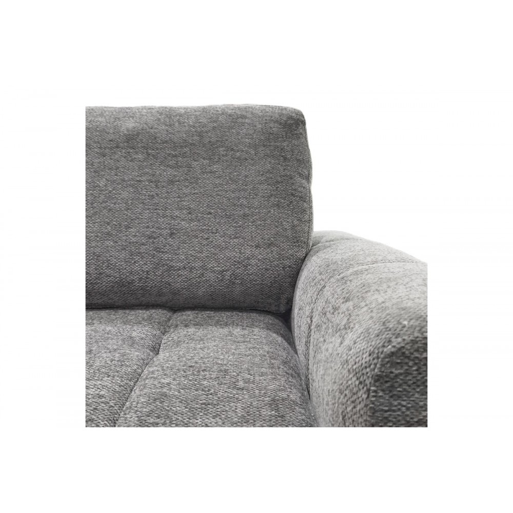 Γωνιακός καναπές-κρεβάτι "VIVAD" δεξιά γωνία από ύφασμα σε χρώμα ανθρακί 275x164x91