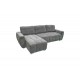 Γωνιακός καναπές-κρεβάτι "VIVAD" δεξιά γωνία από ύφασμα σε χρώμα ανθρακί 275x164x91