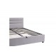 Κρεβάτι "MOLITO" από βελούδο σε χρώμα γκρι 168x214x91