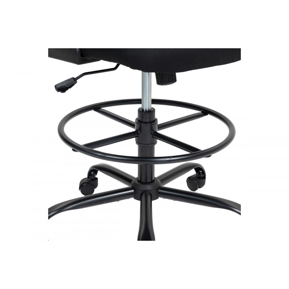 Καρέκλα γραφείου "DERZIO" από mesh ύφασμα σε χρώμα μαύρο 62x53x131