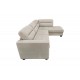 Γωνιακός καναπές "CAMILE" αριστερή γωνία από ύφασμα σε χρώμα μπεζ 270x174x95