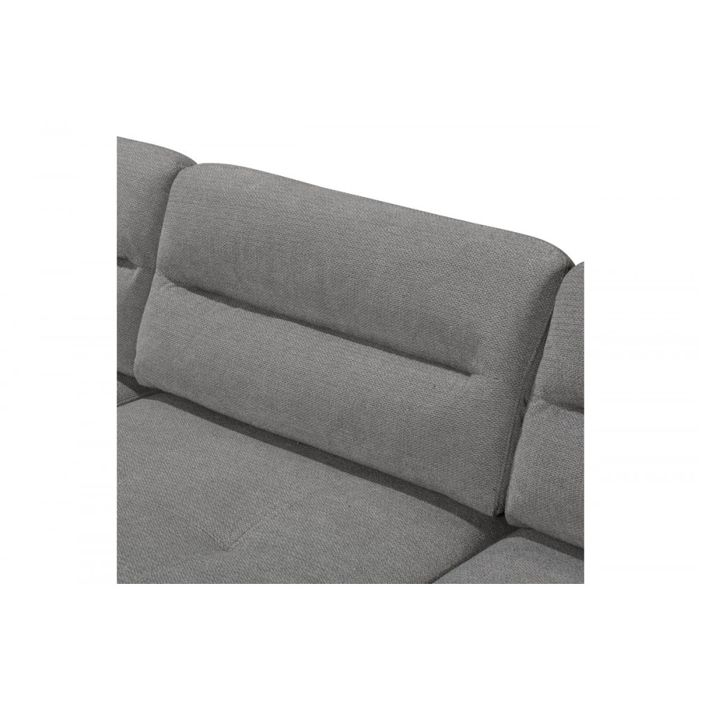 Γωνιακός καναπές "CAMILE" δεξιά γωνία από ύφασμα σε χρώμα ανθρακί 270x174x95